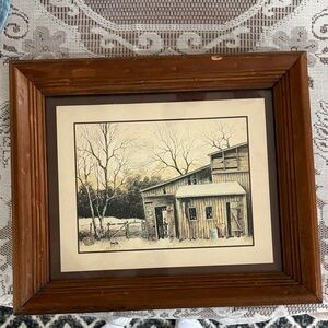 Rustic Framed Barn Artwork